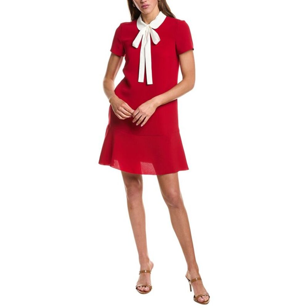 Red Valentino Womens  Bow Shift Dress, Red